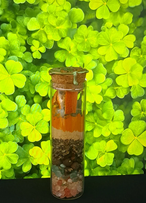 Vraja pentru noroc si bogatie, cu aventurin verde si citrin, portocale si mirodenii